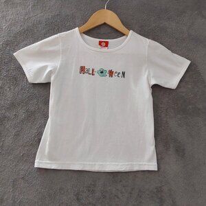 Vintage Girls Halloween Tee – Size Medium – Cute Ghost Graphic